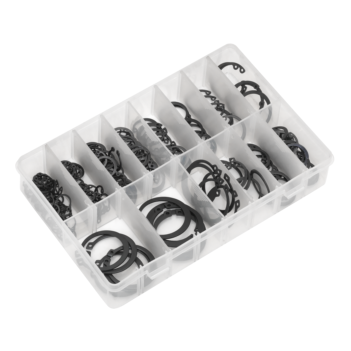 Sealey AB017CC Circlip Assortment Internal & External 200pc