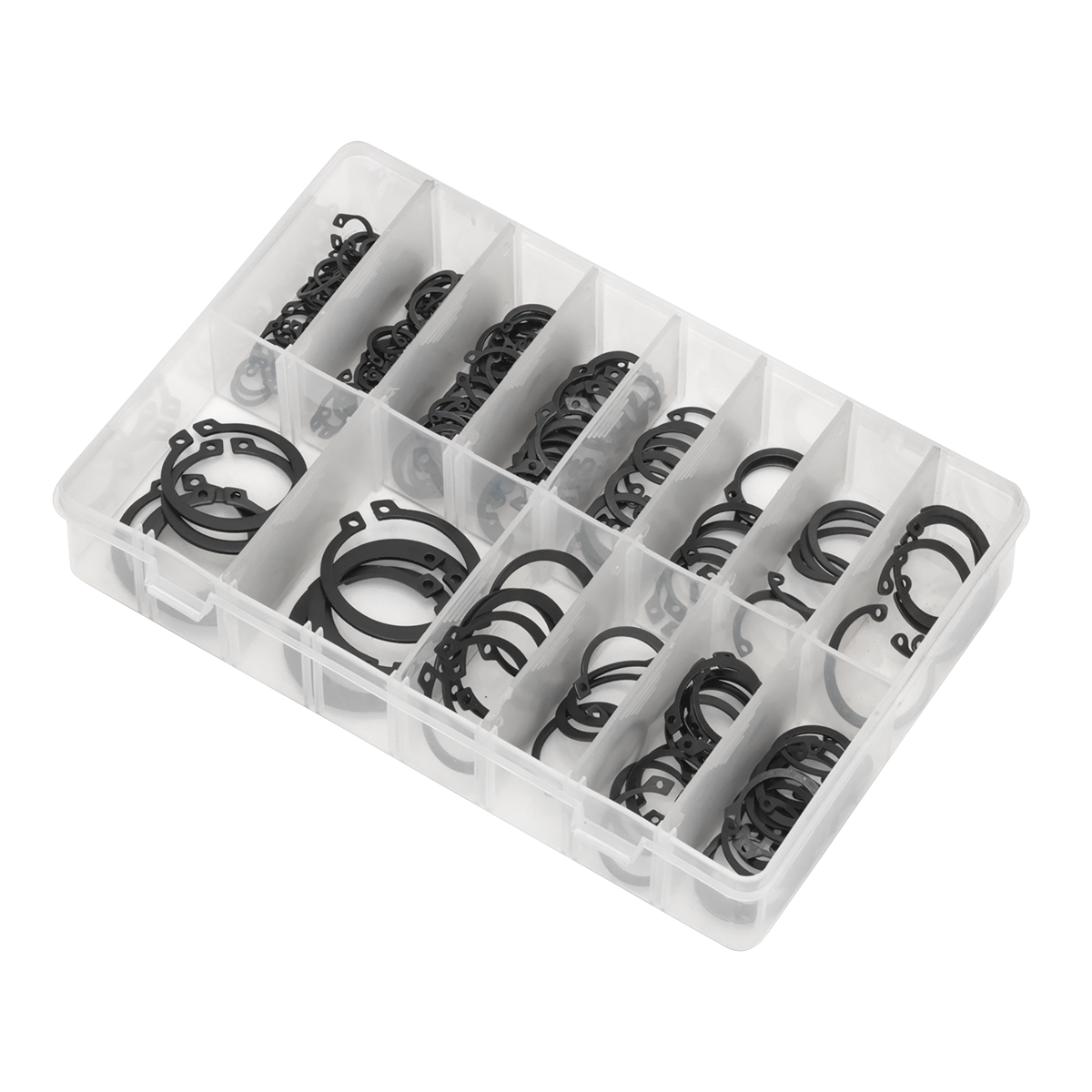Sealey AB017CC Circlip Assortment Internal & External 200pc