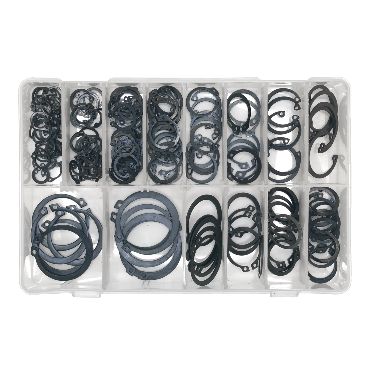 Sealey AB017CC Circlip Assortment Internal & External 200pc