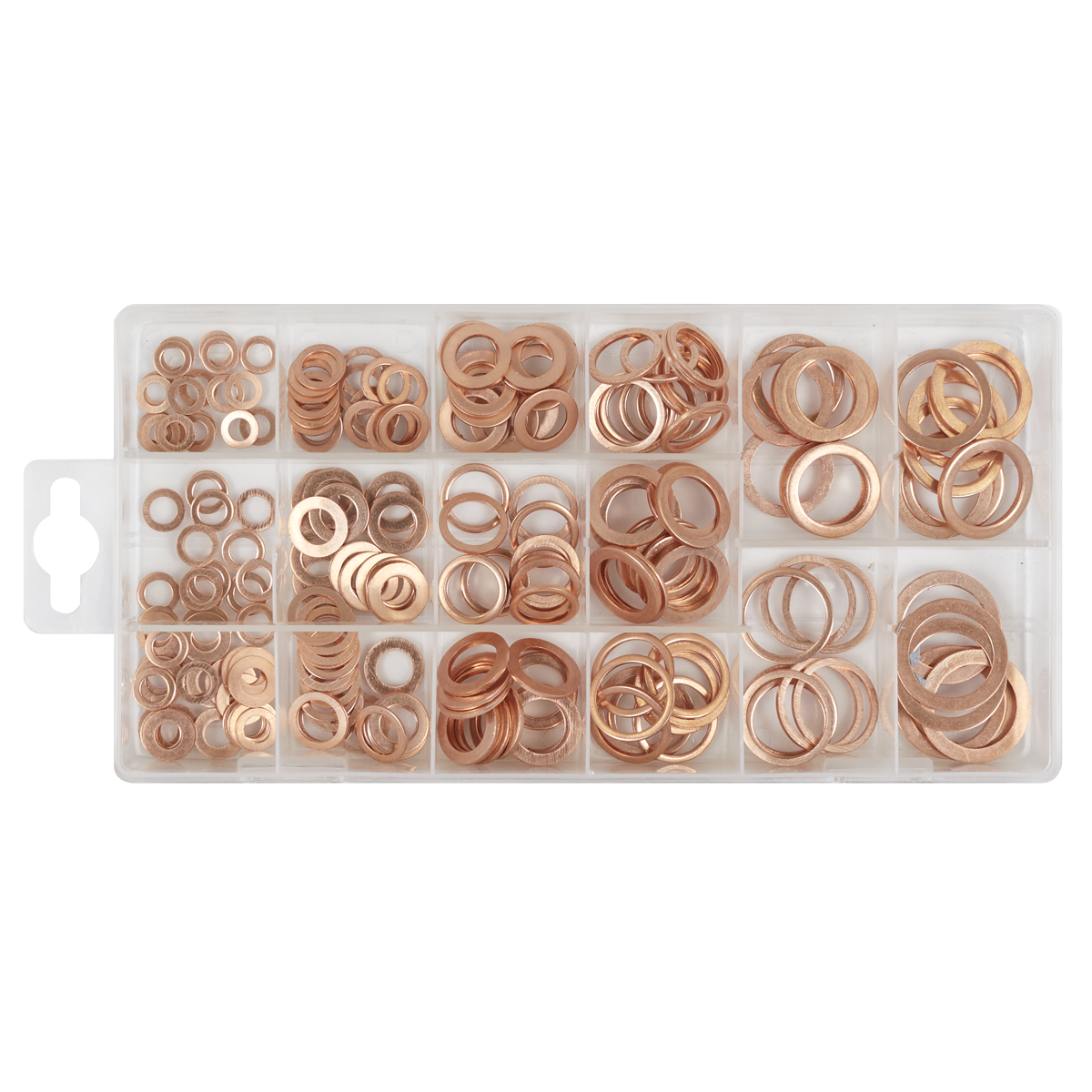 Sealey AB020CW Copper Sealing Washer Assortment 250pc