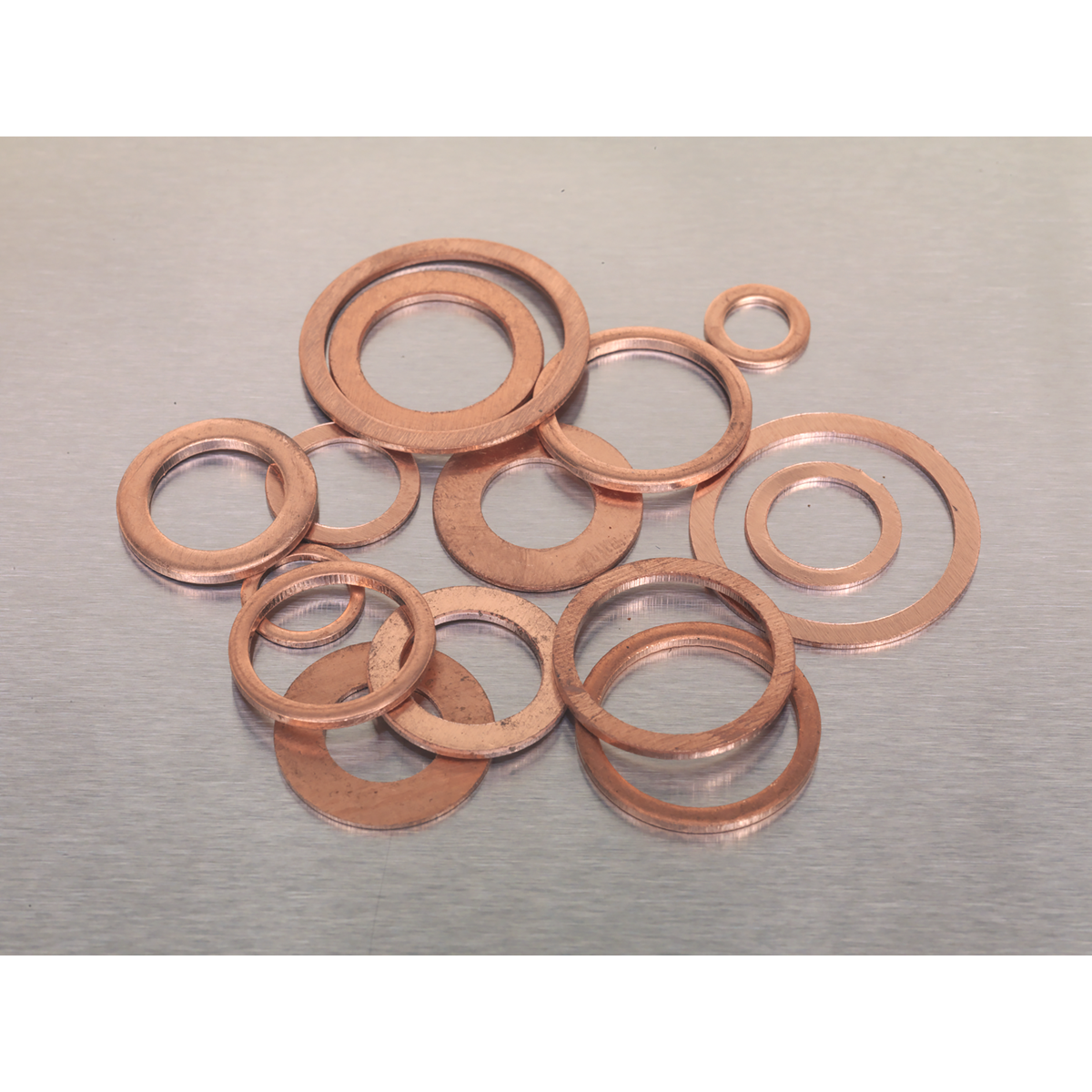 Sealey AB027CW Diesel Injector Copper Washer Assortment 250pc