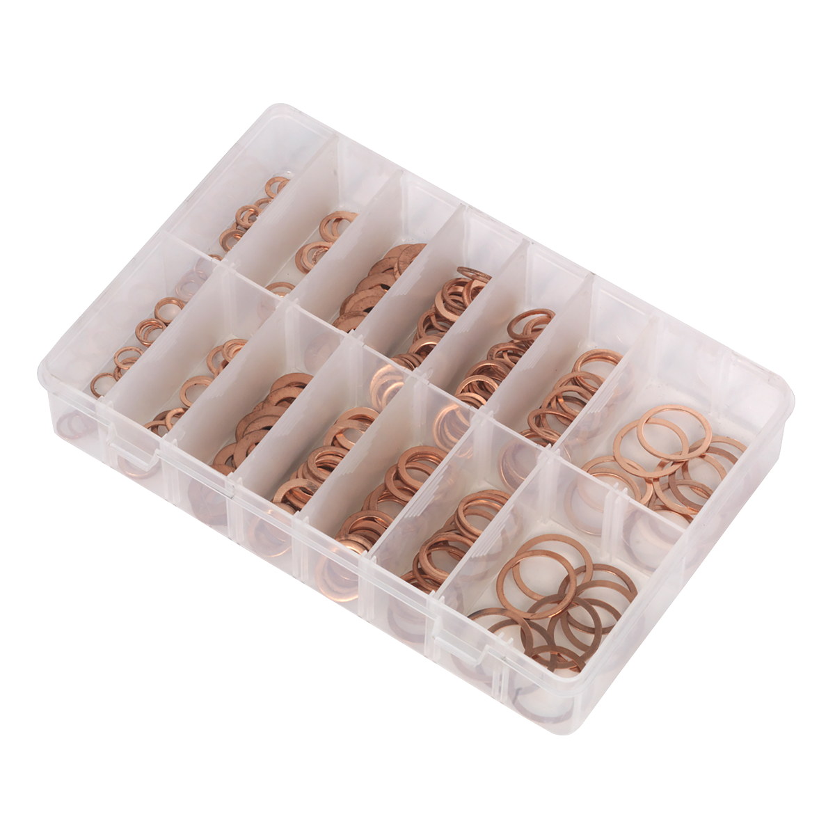 Sealey AB027CW Diesel Injector Copper Washer Assortment 250pc