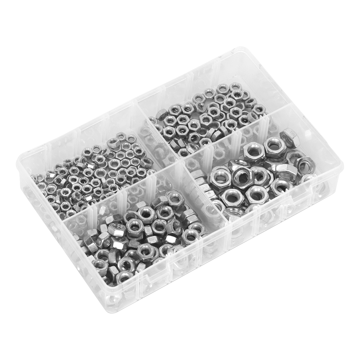 Sealey AB028SN Steel Nut Assortment M5-M10 370pc