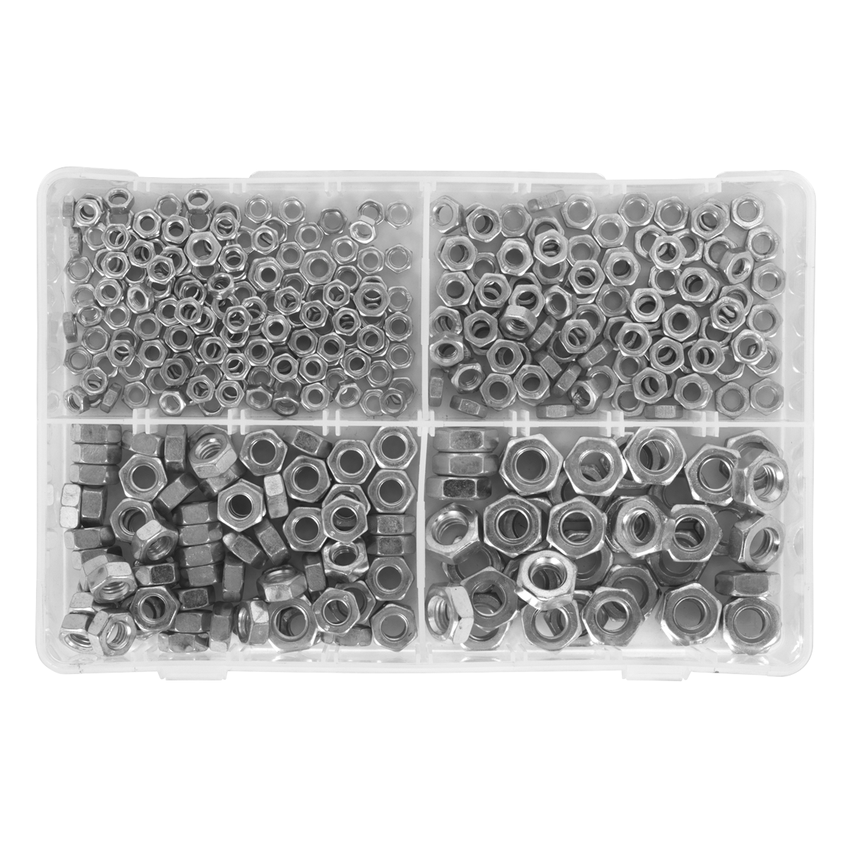 Sealey AB028SN Steel Nut Assortment M5-M10 370pc