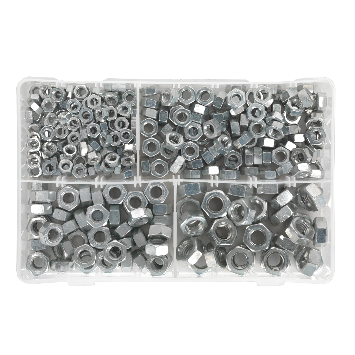 Sealey AB029SN Steel Nut Assortment DIN 934 - 1/4"-1/2"UNF 320pc