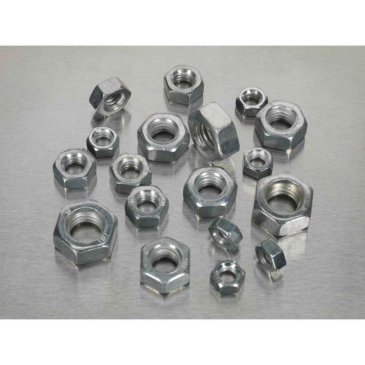 Sealey AB030SN Steel Nut Assortment 1/4"-1/2"UNC 320pc
