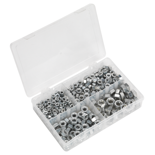 Sealey AB030SN Steel Nut Assortment 1/4"-1/2"UNC 320pc