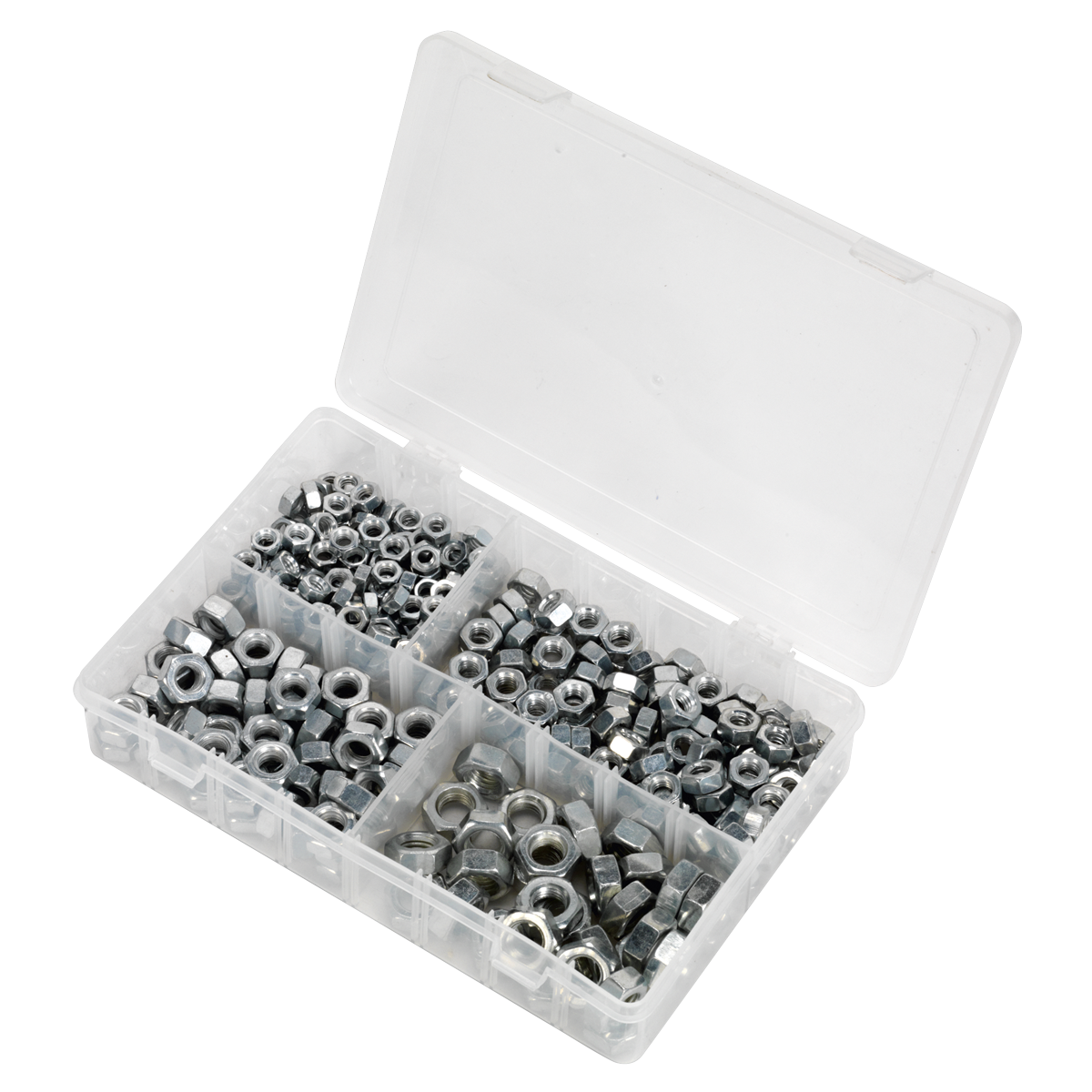 Sealey AB030SN Steel Nut Assortment 1/4"-1/2"UNC 320pc