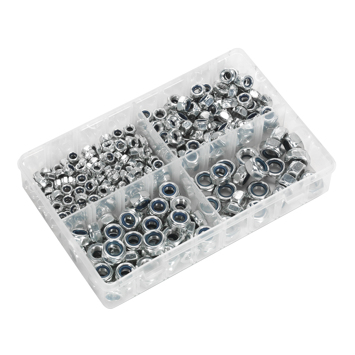 Sealey AB032LN Nylon Locknut Assortment M6-M12 300pc