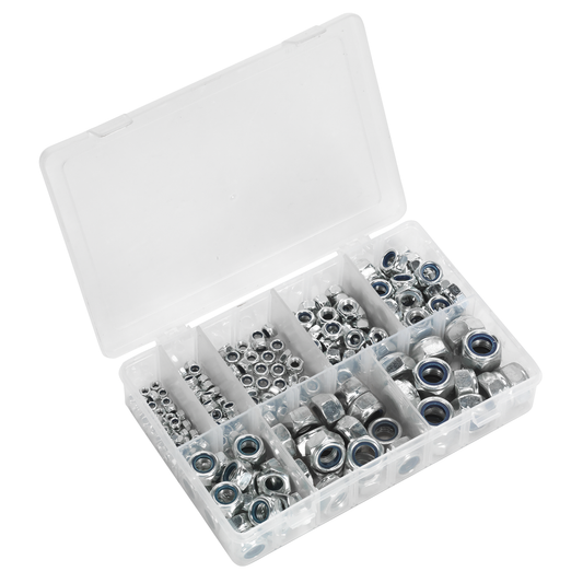 Sealey AB033LN Nylon Locknut Assortment M4-M16 255pc