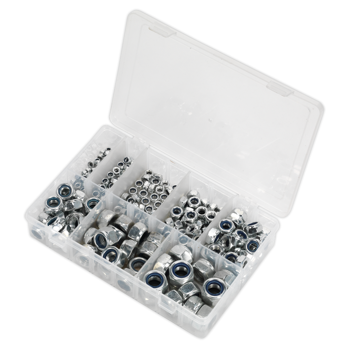 Sealey AB033LN Nylon Locknut Assortment M4-M16 255pc