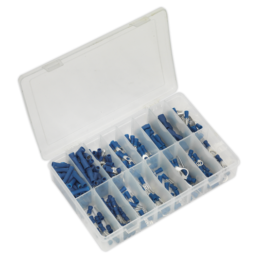 Sealey AB040BT Crimp Terminal Assortment 280pc - Blue