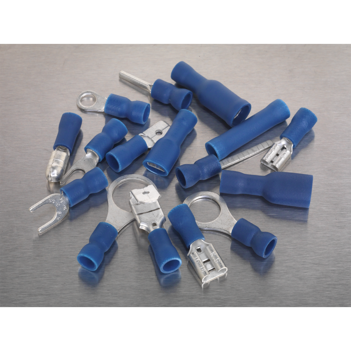 Sealey AB040BT Crimp Terminal Assortment 280pc - Blue