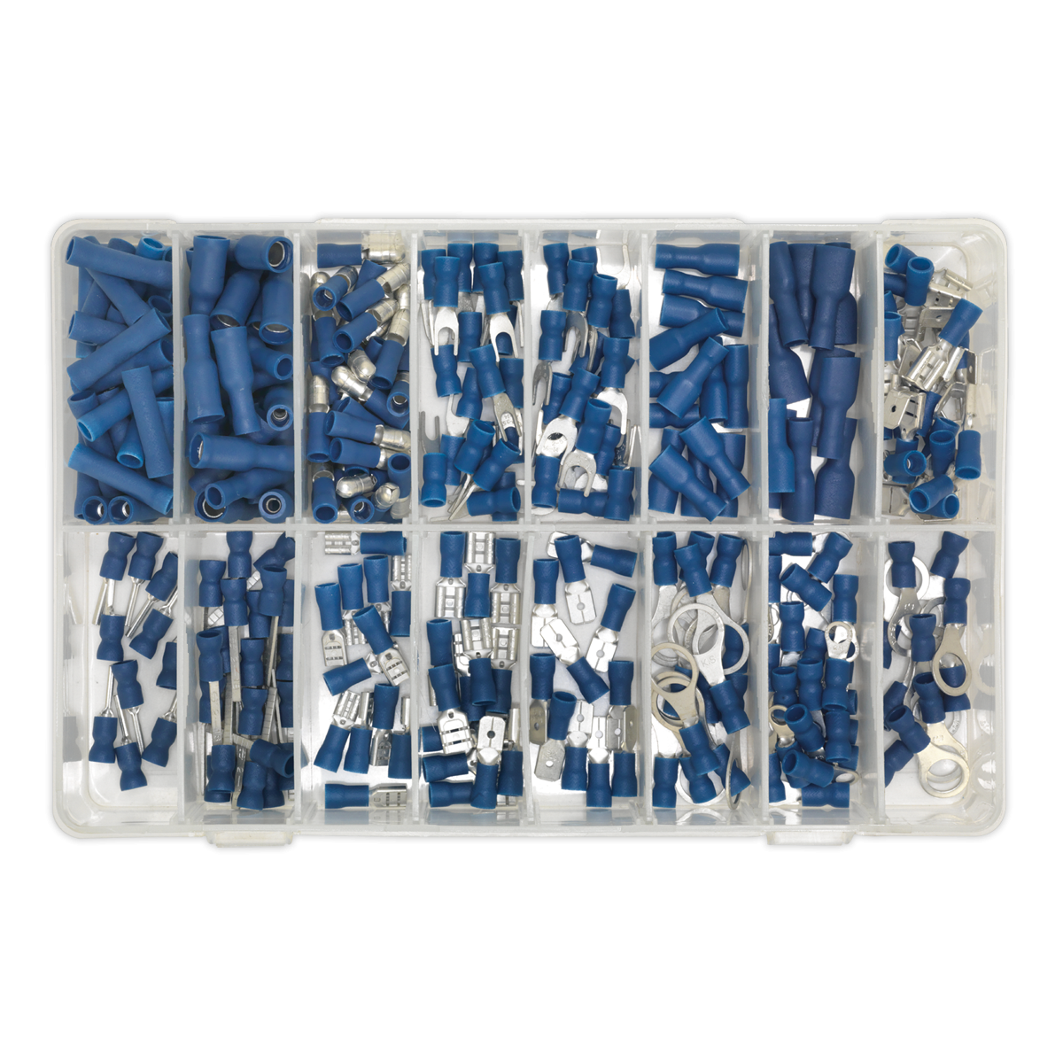 Sealey AB040BT Crimp Terminal Assortment 280pc - Blue