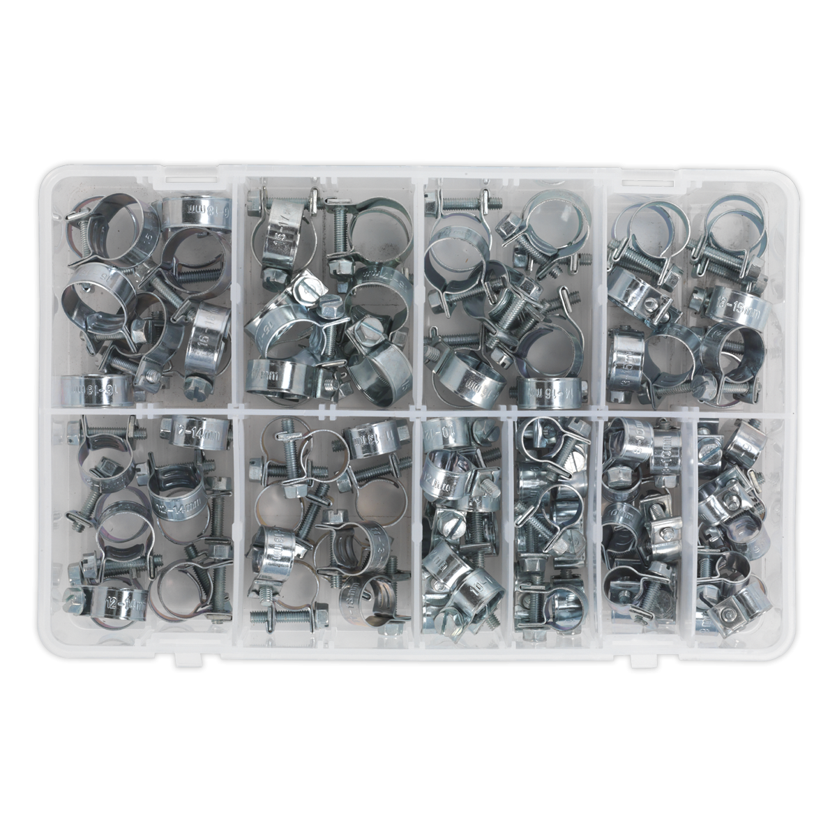 Sealey AB042MH Mini Hose Clip Assortment 100pc