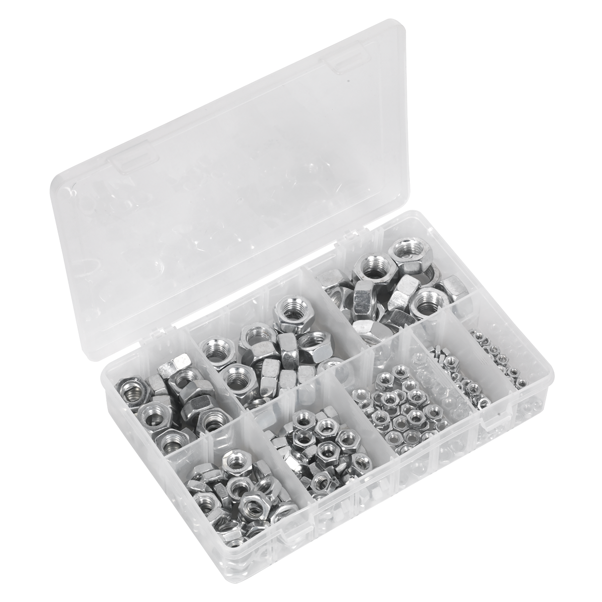 Sealey AB046SN Steel Nut Assortment 255pc M4-M16 Metric