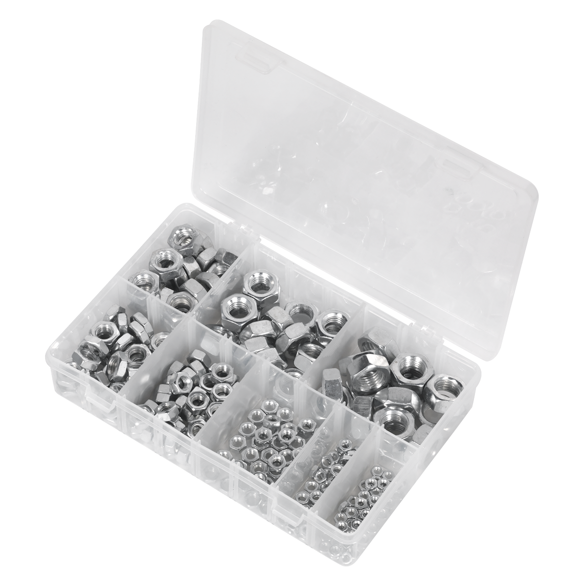 Sealey AB046SN Steel Nut Assortment 255pc M4-M16 Metric