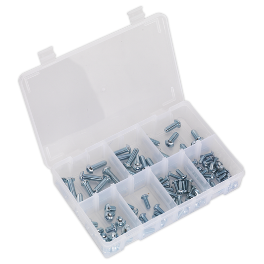 Sealey AB053BH Button Head High Tensile 10.9 Socket Screw Assortment M5-M10 108pc - DIN 912
