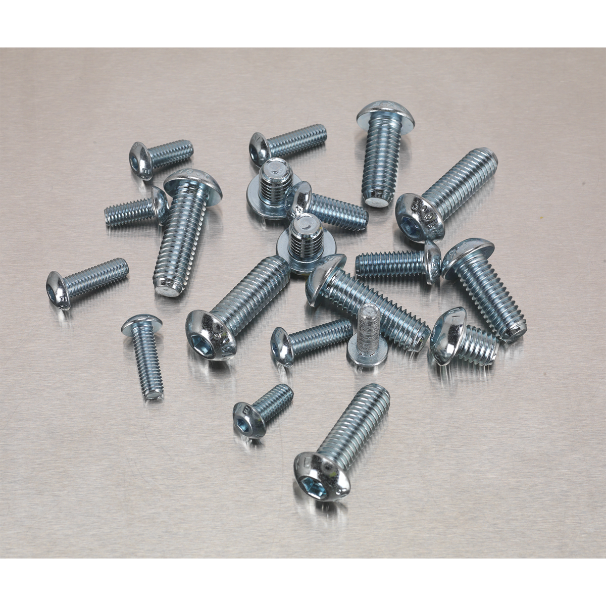 Sealey AB053BH Button Head High Tensile 10.9 Socket Screw Assortment M5-M10 108pc - DIN 912
