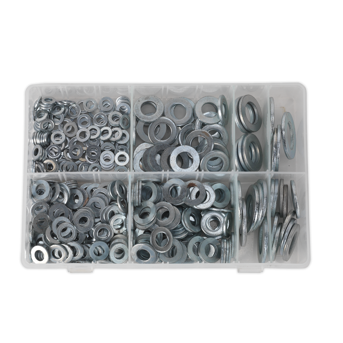 Sealey AB056WC Flat Washer Assortment M6-M24 Form C 495pc