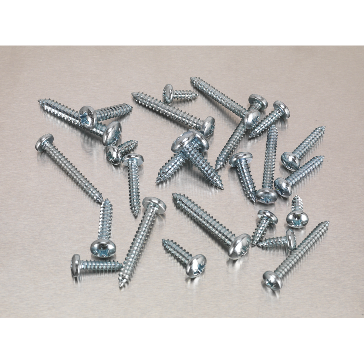 Sealey AB064STPP Zinc Plated Self-Tapping Pan Head Pozi Screw Assortment 305pc - DIN 7981CZ