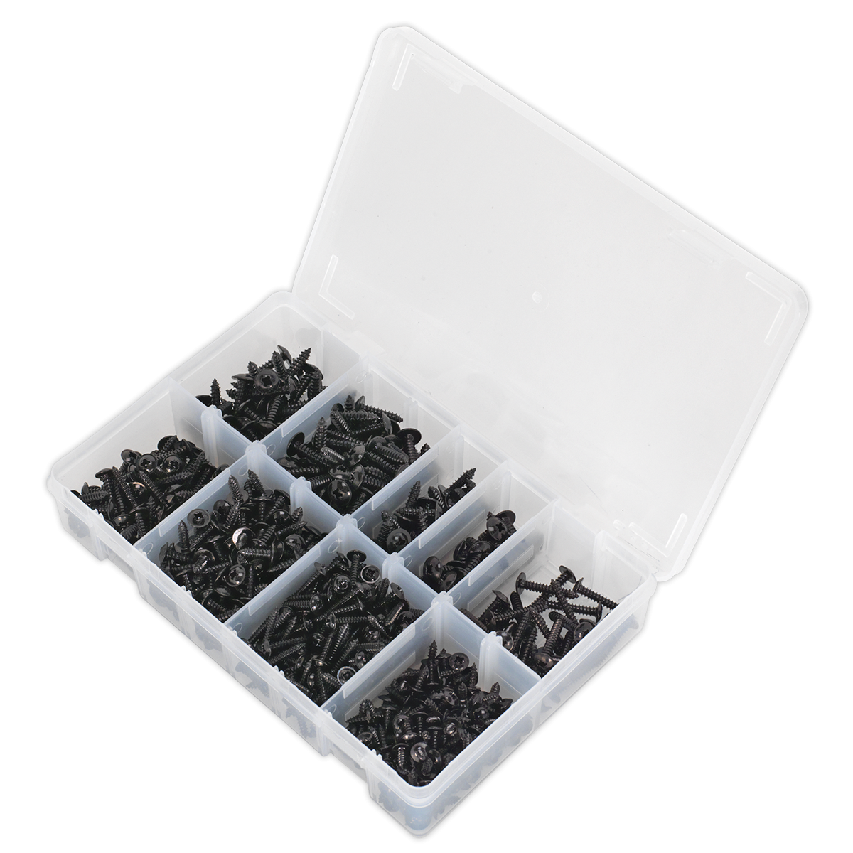 Sealey AB066STBK Self-Tapping Flanged Head Screw Assortment 700pc