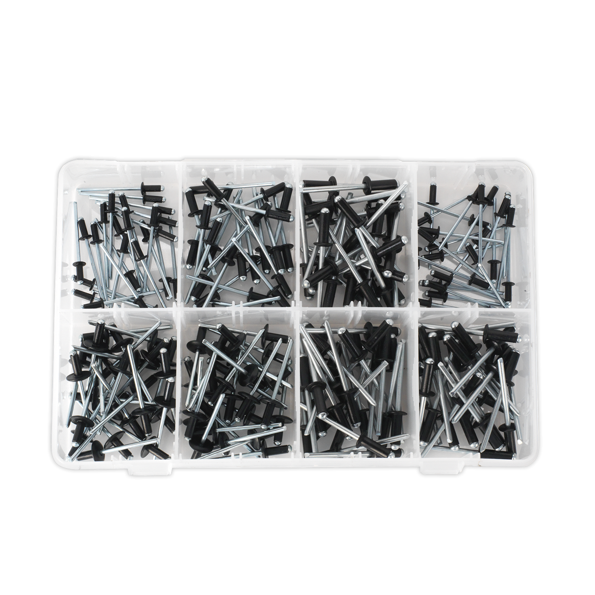 Sealey AB074BR Black Anodised Rivet Assortment 200pc