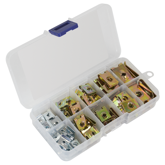 Sealey AB074SN Spire Nut Assortment 74pc