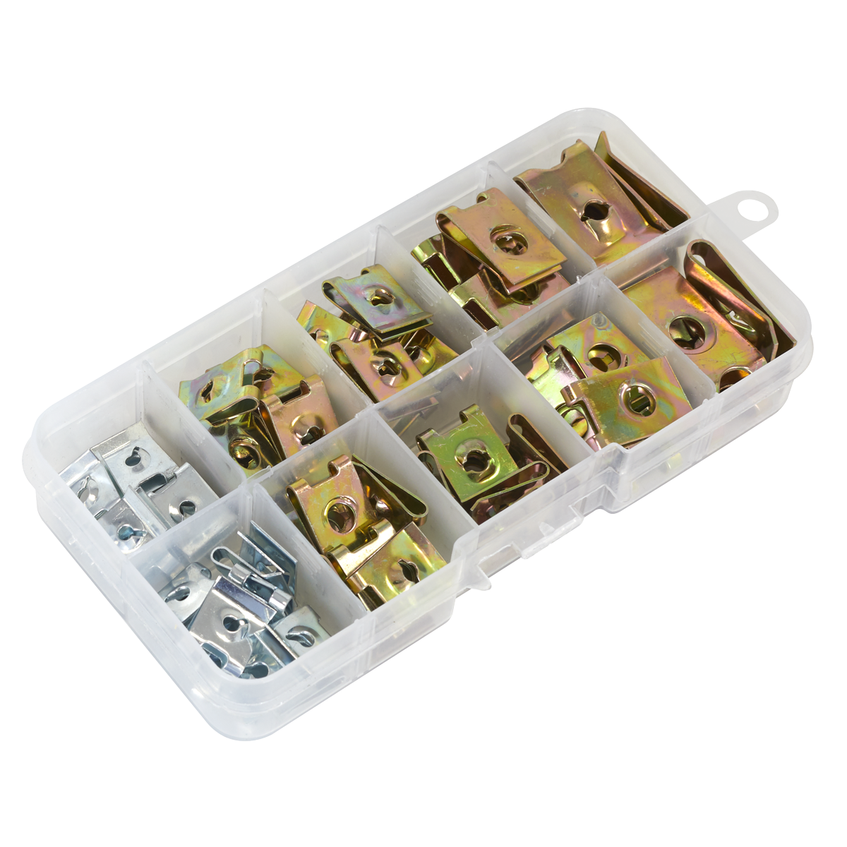 Sealey AB074SN Spire Nut Assortment 74pc