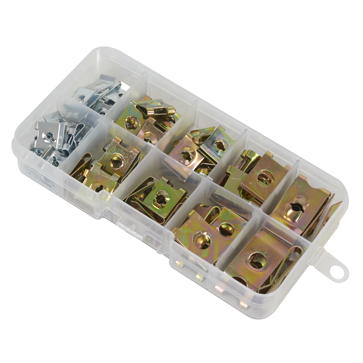 Sealey AB074SN Spire Nut Assortment 74pc