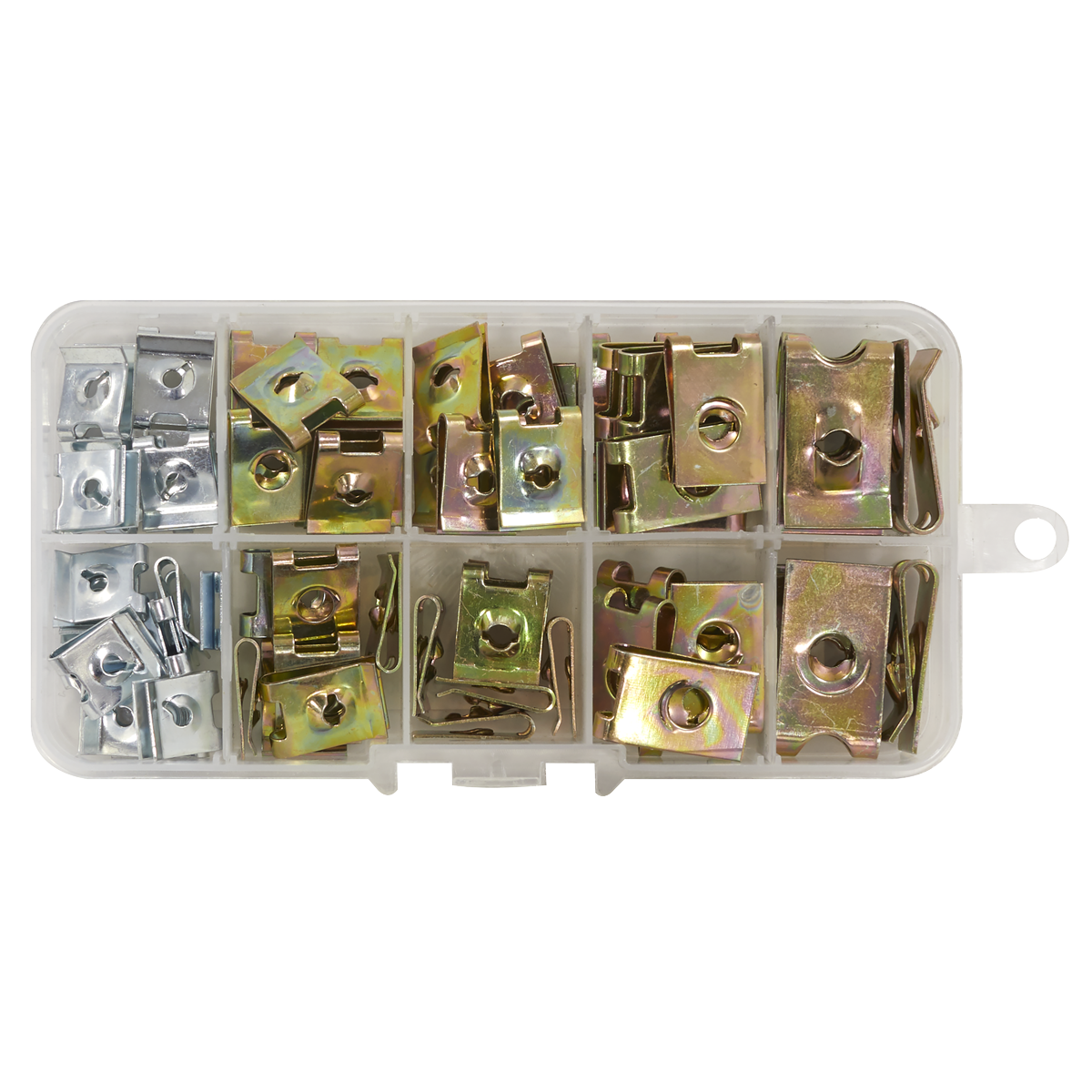 Sealey AB074SN Spire Nut Assortment 74pc