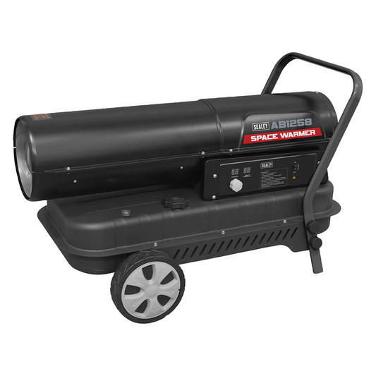 Sealey AB1258 Space Warmer® Kerosene/Diesel Heater with Wheels 135,000Btu/hr
