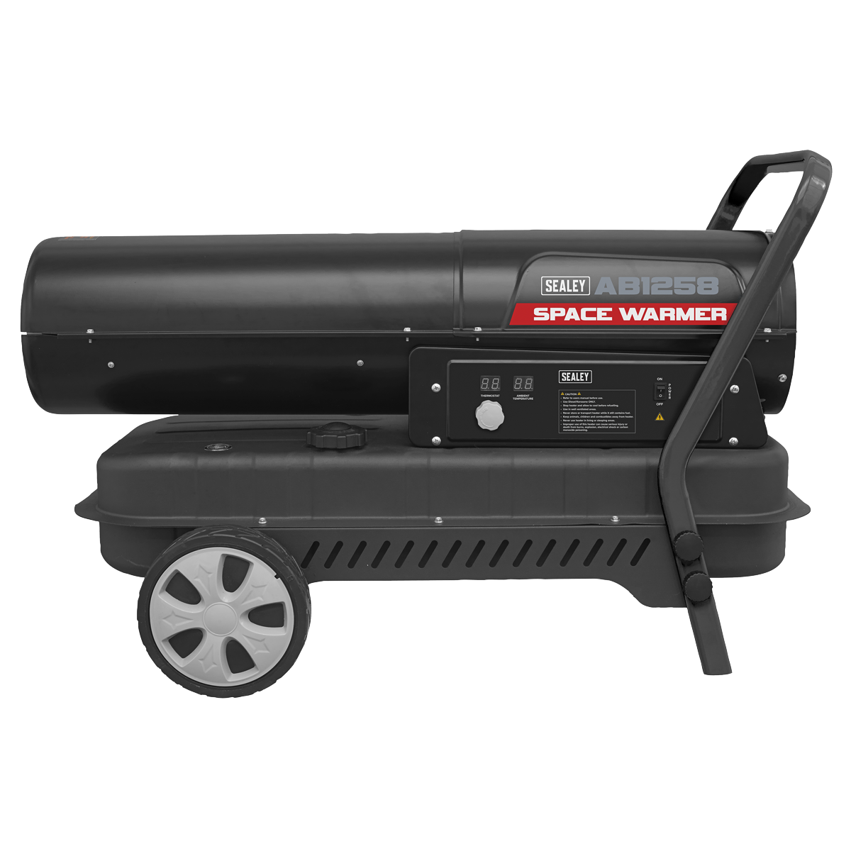 Sealey AB1258 Space Warmer® Kerosene/Diesel Heater with Wheels 135,000Btu/hr