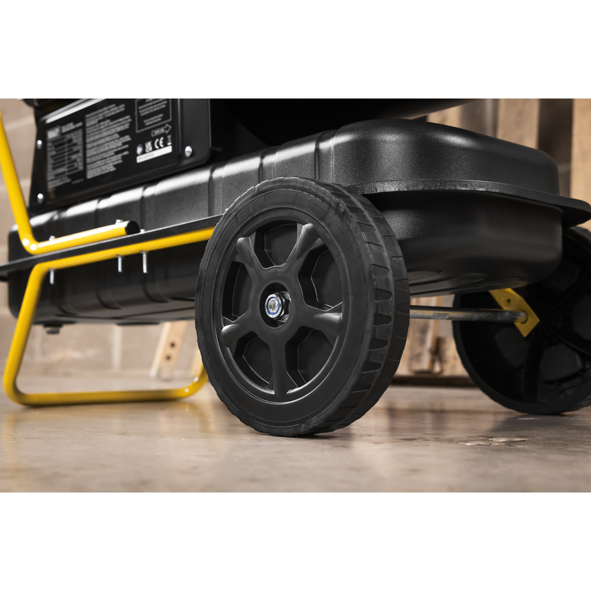 Sealey AB500DV Dual Voltage Kerosene/Diesel Space Warmer® Heater with Wheels 50,000Btu/hr