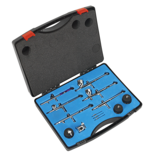 Sealey AB936 Mini Gravity/Suction Feed Air Brush Kit 10pc