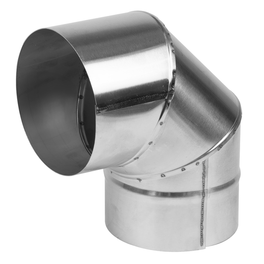 Sealey ABI1000AK3 Stainless Steel Exhaust/Flue 90° Bend for ABI600 & ABI1000 120mm