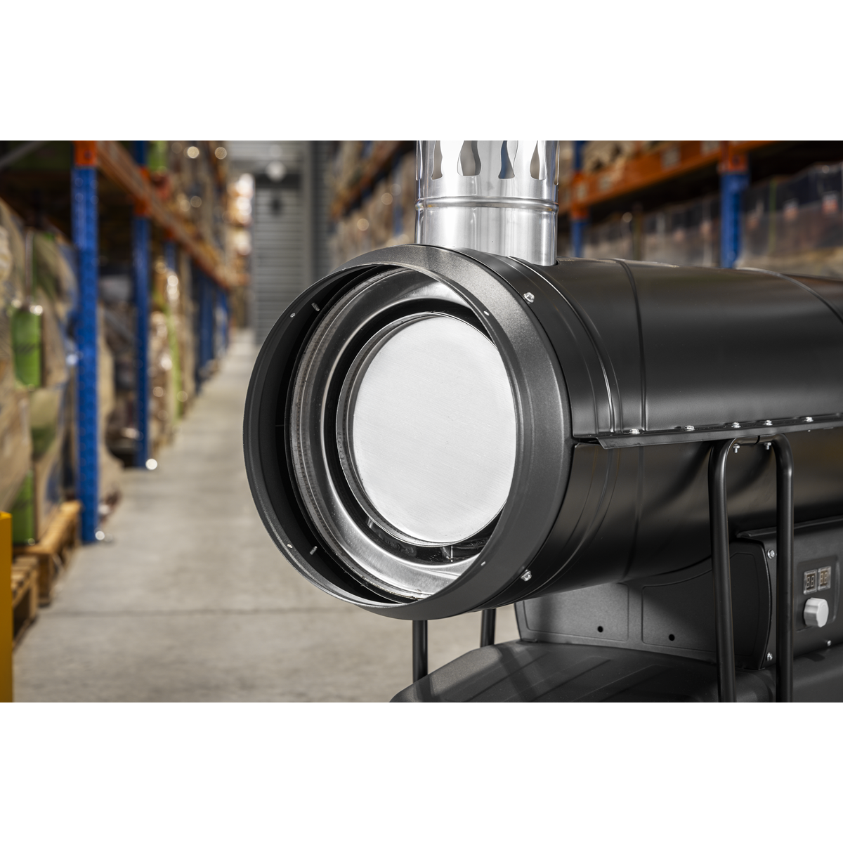 Sealey ABI1700 Space Warmer® Indirect Kerosene/Diesel Heater with Wheels 170,000Btu/hr