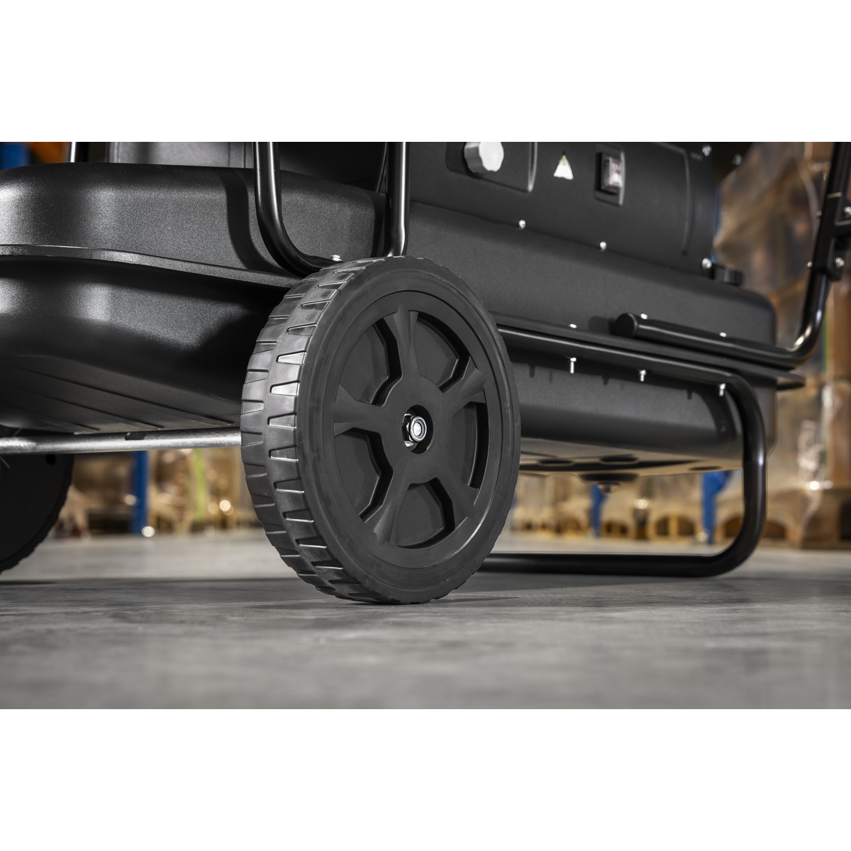 Sealey ABI1700 Space Warmer® Indirect Kerosene/Diesel Heater with Wheels 170,000Btu/hr