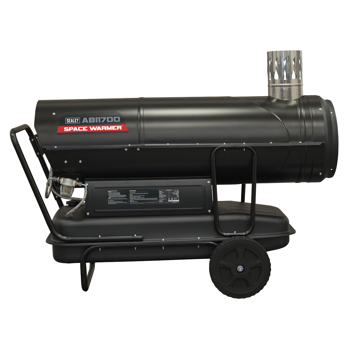 Sealey ABI1700 Space Warmer® Indirect Kerosene/Diesel Heater with Wheels 170,000Btu/hr
