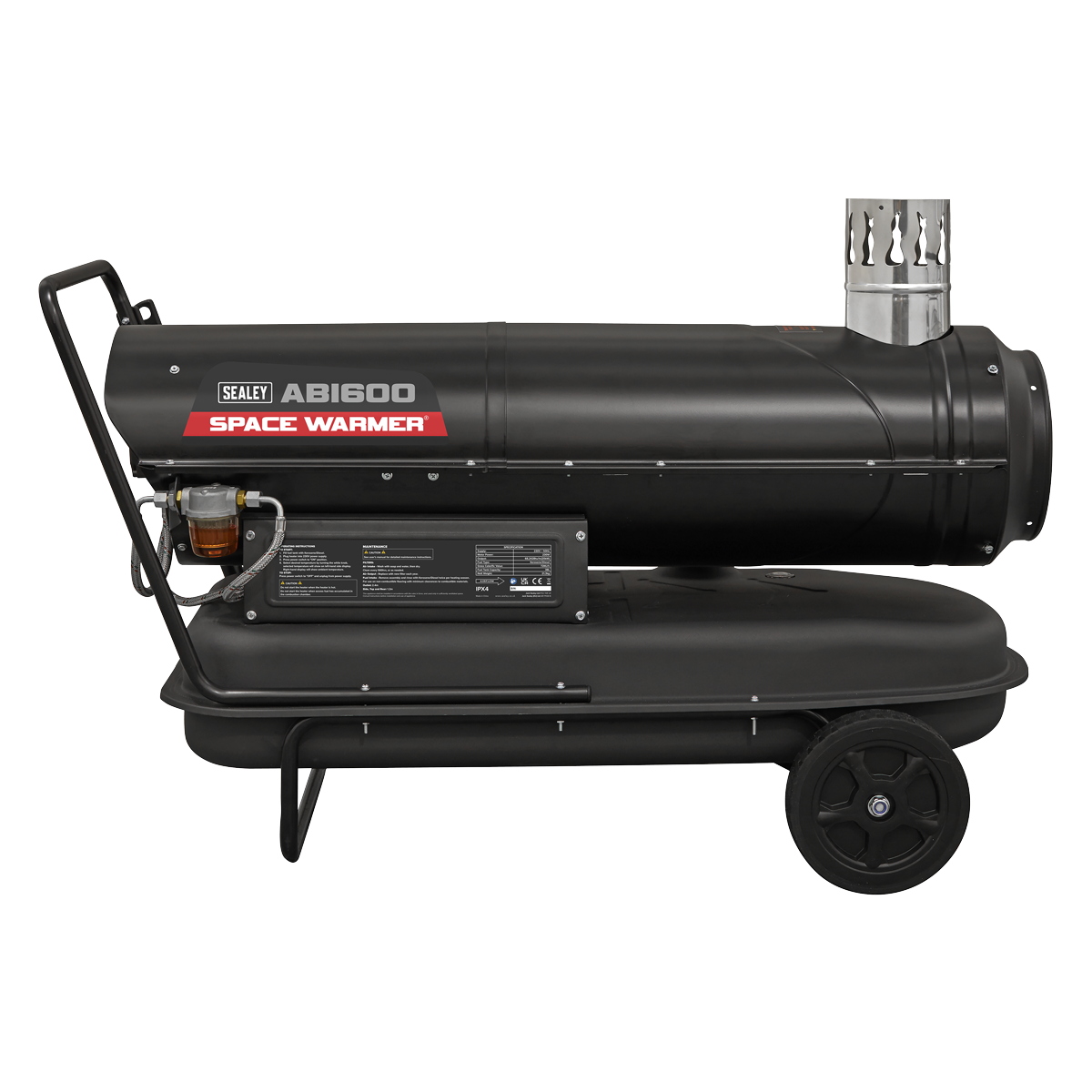 Sealey ABI600COMBO Space Warmer® Indirect Kerosene/Diesel Heater 68,000Btu/hr with 5M Ducting