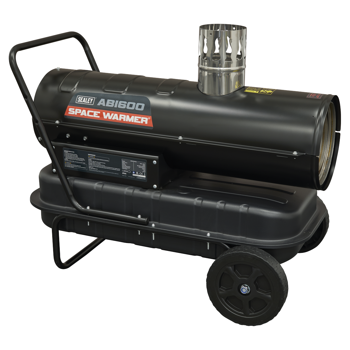 Sealey ABI600 Space Warmer® Indirect Kerosene/Diesel Heater with Wheels 68,000Btu/hr