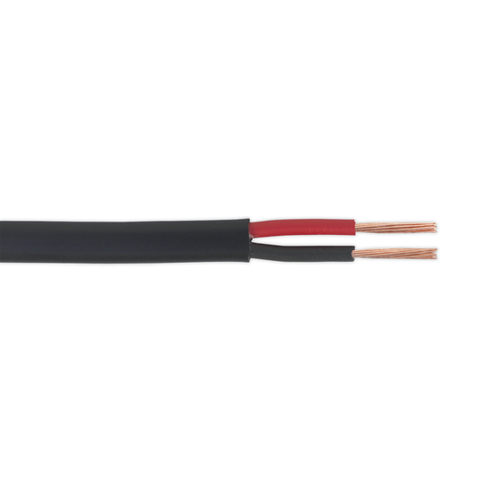 Sealey AC1430TWTK 8.75A Thick Wall Flat Twin Automotive Cable 30m - Black