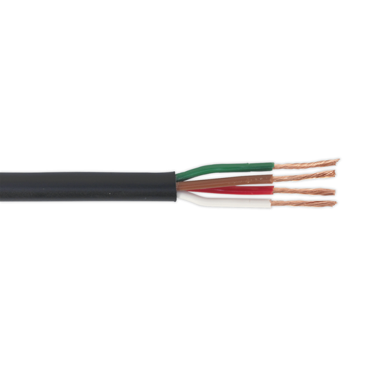Sealey AC24204CTH 30m Thin Wall Automotive Cable 4 x 0.75mm² 24/0.20mm - Black