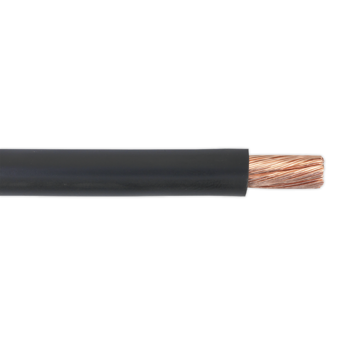 Sealey AC25SQBK 10m Automotive Starter Cable 196/0.40mm 25mm² 170A - Black
