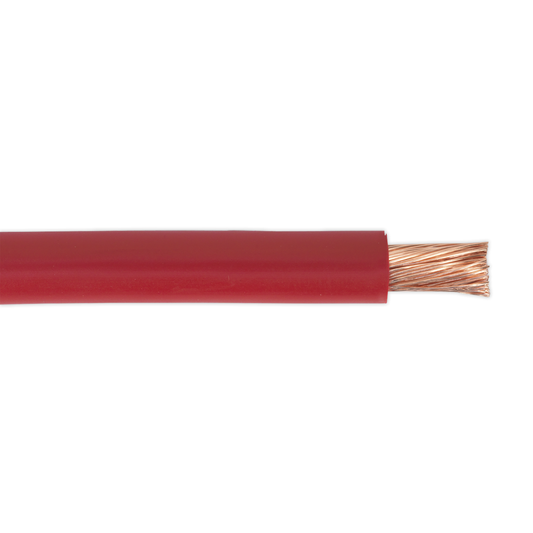 Sealey AC25SQRE 10m Automotive Starter Cable 196/0.40mm 25mm² 170A - Red