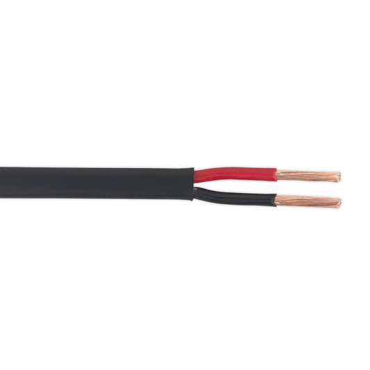 Sealey AC2830TWTN Thin Wall Flat Automotive Cable Twin 2 x 2mm² 28/0.30mm 30m - Black