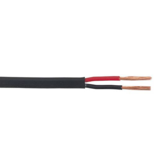 Sealey AC3220TWTN Thin Wall Flat Automotive Cable Twin 2 x 1mm² 32/0.20mm 30m - Black