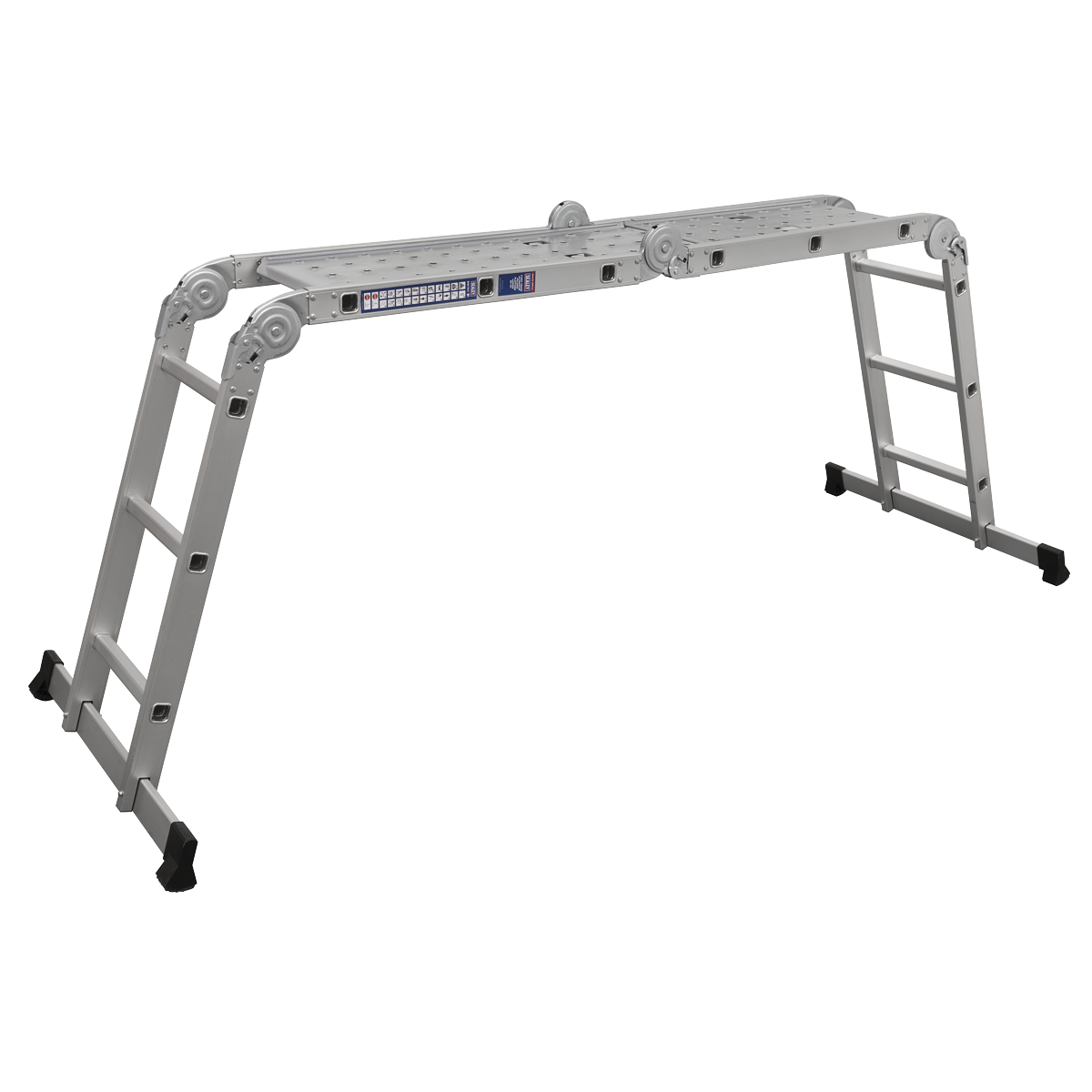 Sealey AFPL1 4-Way Aluminium Folding Platform Ladder - EN 131