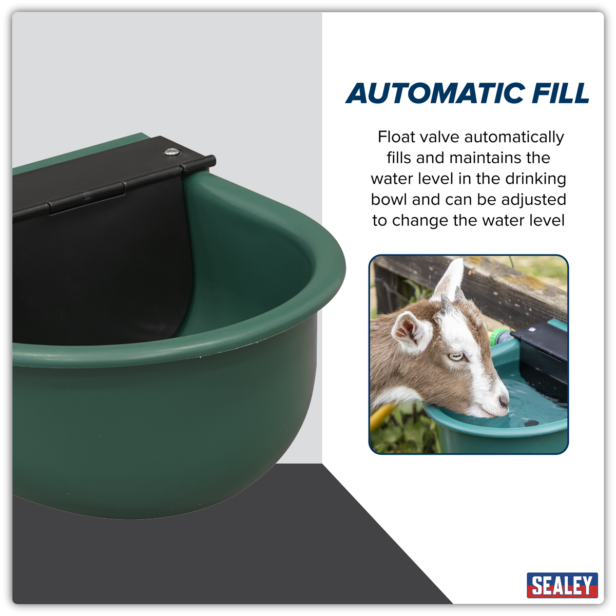 Sealey AFT01 Automatic Cattle Drinking Bowl 4L