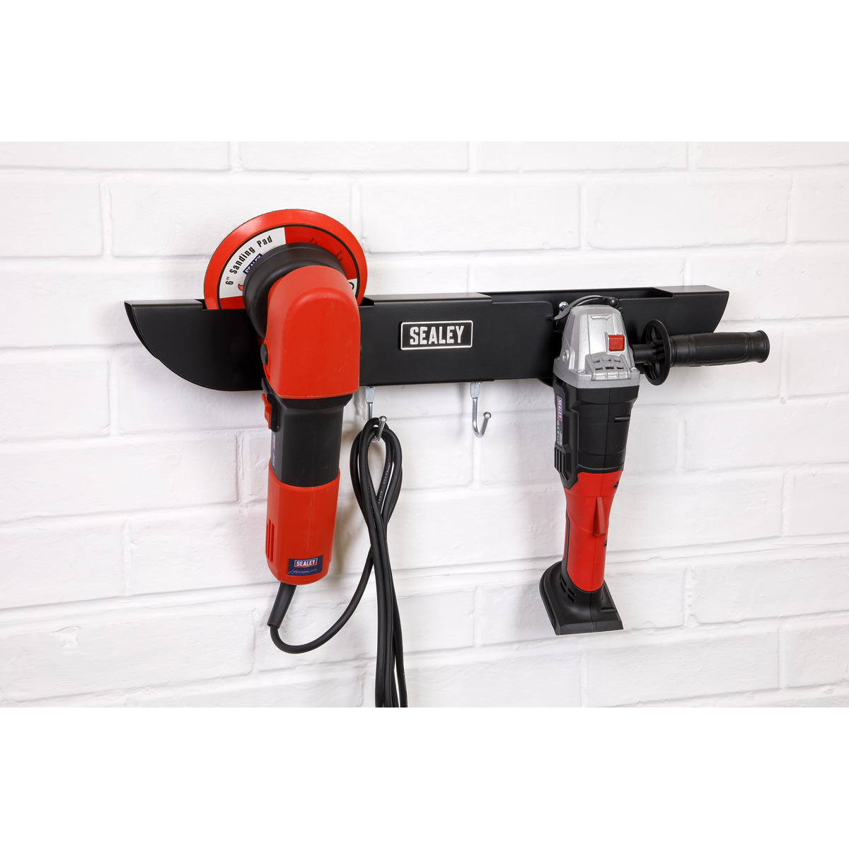 Sealey AGSR2 Angle Grinder Storage Rack 2-Bay